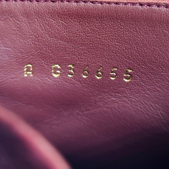 CHANEL CC Logo Cap Toe Suede Boots Double Stack Chain Burgundy 36.5 G36655 - Picture 11 of 16